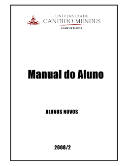 Manual do Aluno - Universidade Candido Mendes