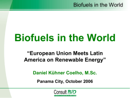 Biofuels in the World