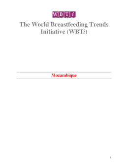 The World Breastfeeding Trends Initiative (WBTi)