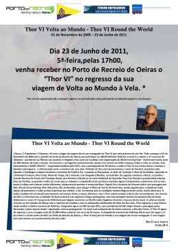 Thor VI Round the World - Associação Nacional de Cruzeiros