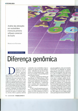 Diferença genômica - Revista Pesquisa FAPESP
