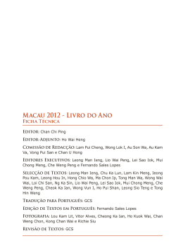 Macau 2012 - Livro do Ano