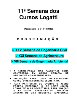 11ª Semana dos Cursos Logatti (Araraquara