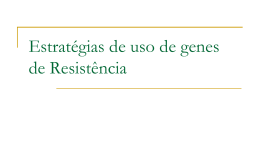 aula 10 2014 uso de genes de Resistência