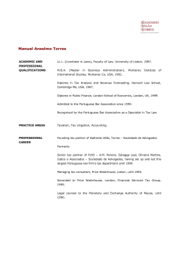 CV in PDF - Galhardo Vilão Torres