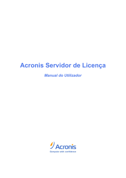 Acronis License Server User Guide v