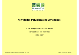 Atividades Poluidoras no Amazonas