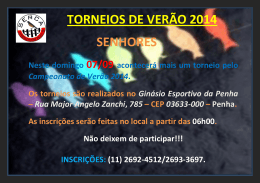 Torneio do Campeonato de Verão - 2014 no dia 07/09
