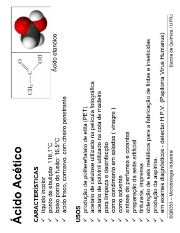 Ácido Acético - Escola de Química / UFRJ