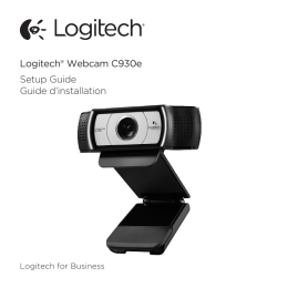 Logitech® Webcam C930e Setup Guide Guide d`installation
