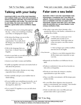 Talking with your baby - National Literacy Trust