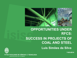success in projects of coal and steel