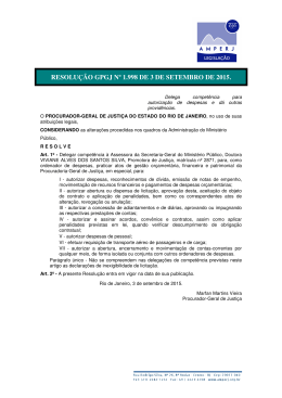 Resolução GPGJ nº 1998, de 03.09.15