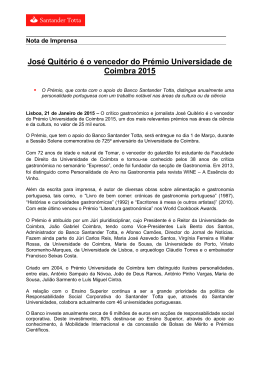 CI Vencedor Prémio Universidade de Coimbra