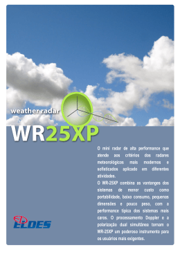 Radar Meteorológico WR-25XP
