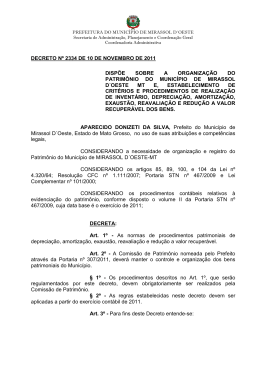 decreto 2334 - regulamentando patrimônio prefeitura e órgãos