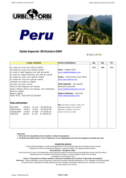 Grp Peru - 09oct09 - Premium Viagens e Turismo