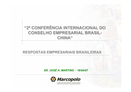 PAINEL 5. As respostas empresariais brasileiras - CEBC