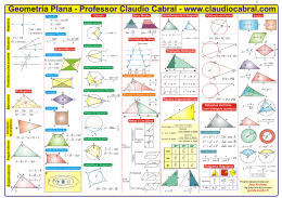 Geometria Plana - Professor Claudio Cabral