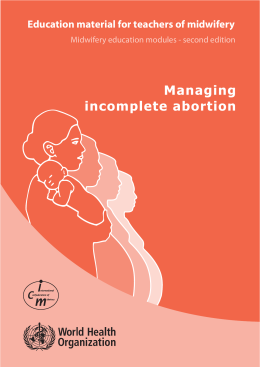 Management of incomplete abortion