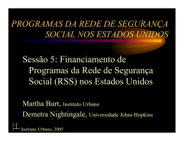 programas da rede de segurança social nos estados unidos