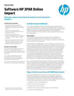 Software HP 3PAR Online Import: Você está a apenas cinco etapas