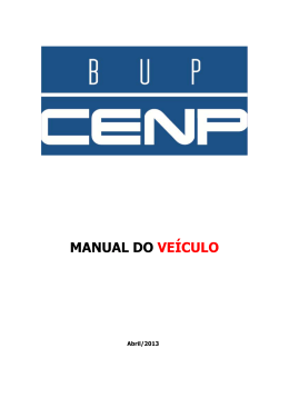 manual do veículo - BUP - Banco Único de Listas de Preços
