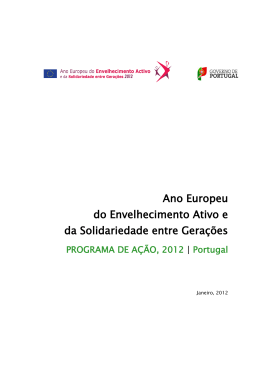 PROGRAMA DE AÇÃO, 2012 | Portugal