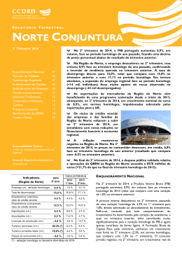 Norte Conjuntura - 2.º Trimeste de 2014 - CCDR-N