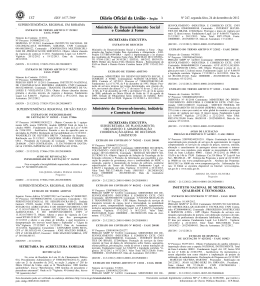 Publicação no Diário Oficial da União -DOU
