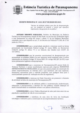 Decreto 1415 - Prefeitura Municipal de Paranapanema-SP