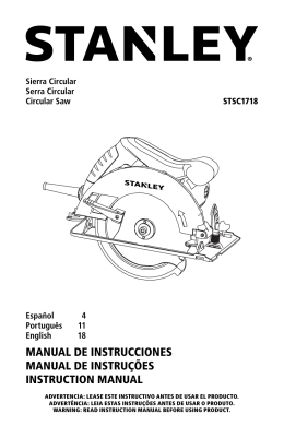 Manual Serra Circular 7 1/4" (185mm) 1700W