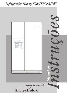 Refrigerador Side by Side SS75 e SS76X