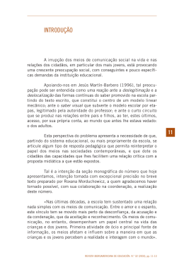 INTRODUÇÃO - Revista Iberoamericana de Educación