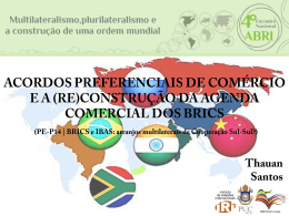 dos PTAs - BRICS Policy Center