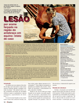 Rev. Equina 51.pmd - Revista Brasileira de Medicina Veterinária