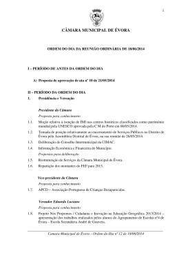 OT 18 junho2014 - pt - Câmara Municipal de Évora