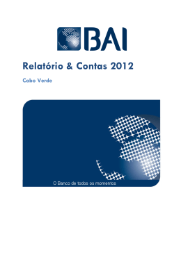 Relatório & Contas 2012