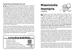 www.estudosdabiblia.net Misericórdia Imprópria