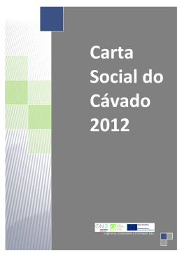 da Carta Social do Cávado 2012 - Braga
