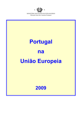Portugal na União Europeia - Biblioteca Infoeuropa