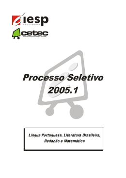 Processo Seletivo 2005.1
