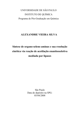 ALEXANDRE VIEIRA SILVA Síntese de organo