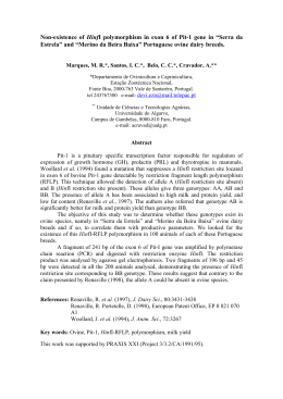 Non-existence of HinfI polymorphism in exon 6 of Pit