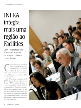 INFRA integra mais uma região ao Facilities