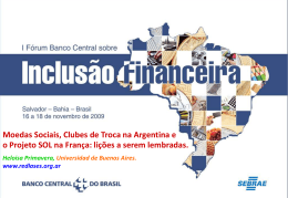 do Projeto Sol na França - Banco Central do Brasil