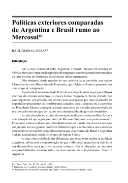 Políticas exteriores comparadas de Argentina e Brasil rumo ao