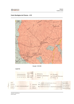 Carta Geológica de Chaves – 6 B