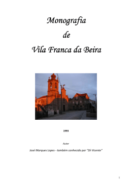 Monografia de Vila Franca da Beira