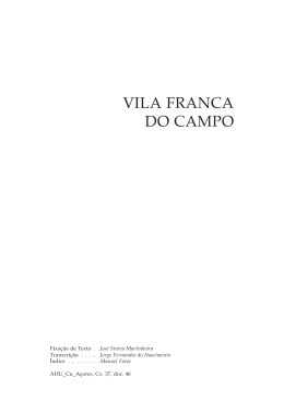VILA FRANCA DO CAMPO